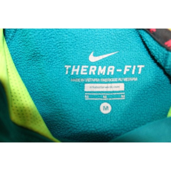 Girls Nike Thema-Fit Logo Hoodie Pullover Sweatshirt Youth Medium Green 575208 - Picture 4 of 5